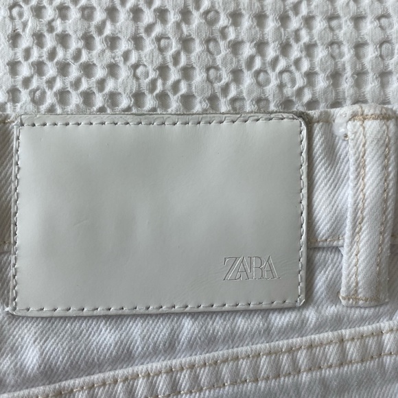 Zara - Straight Leg Jeans, White - Picture 4 of 4